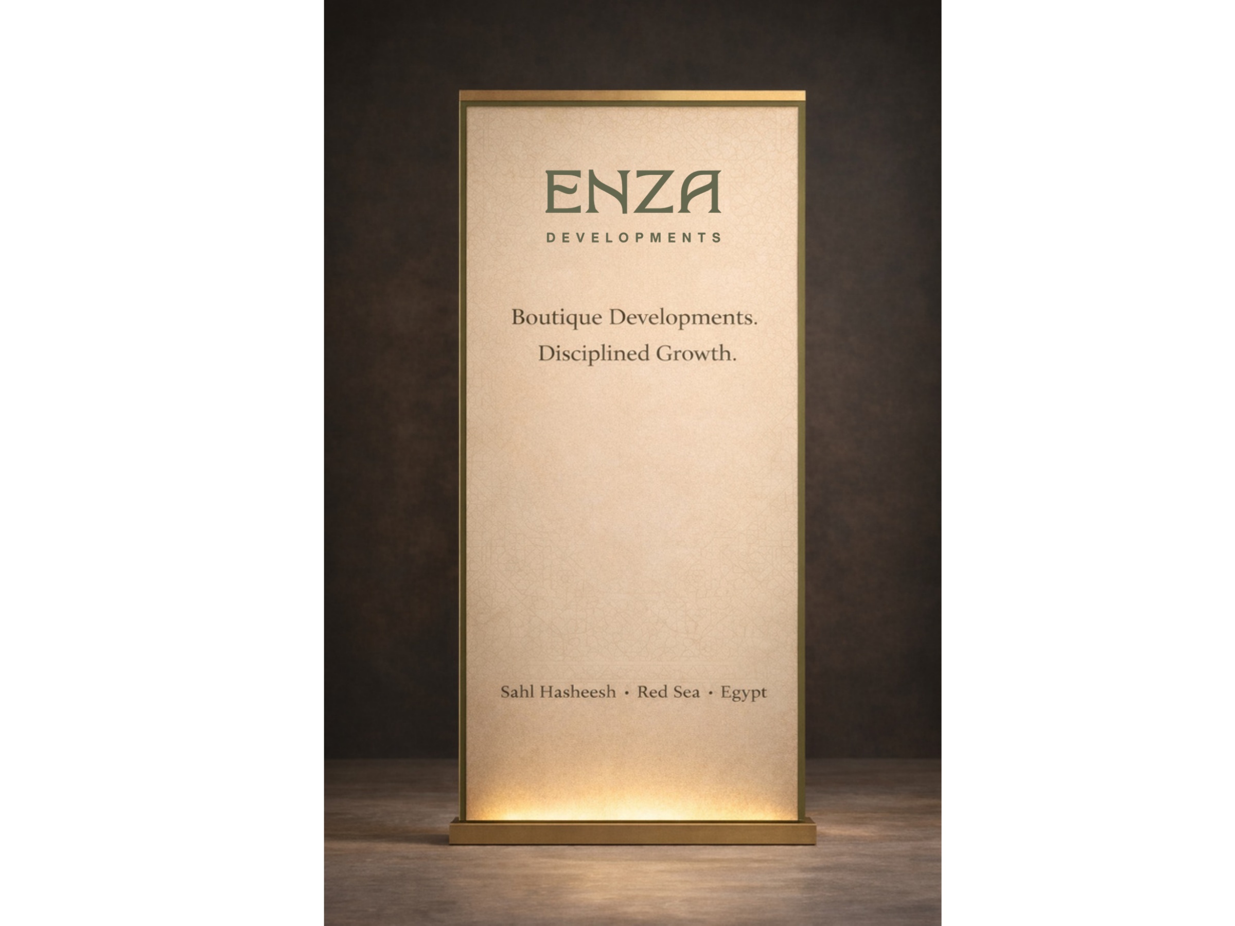ENZA banner reading Boutique Developments Disciplined Growth